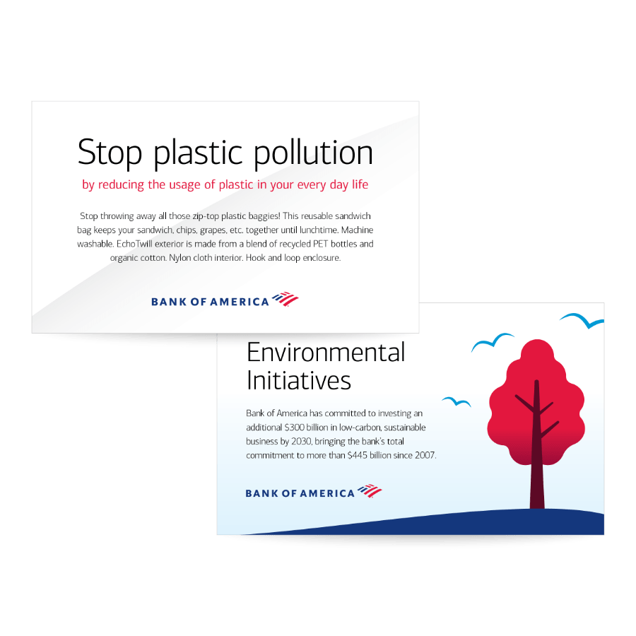 Bank of America – Stop Plastic Pollution Card
