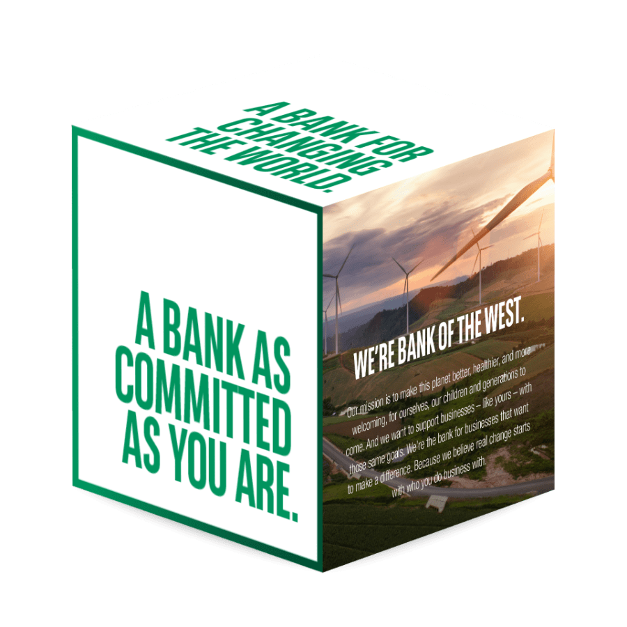Bank of the West Environmental Sustainability Cube Concept